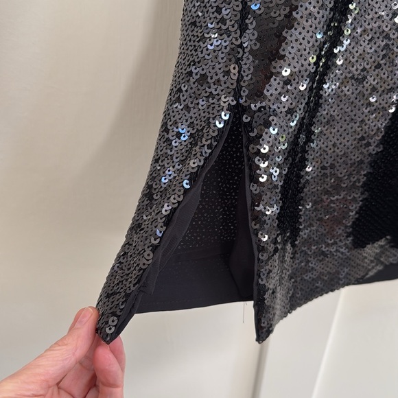 H & M Black Sequin Tank Sz S - Picture 3 of 4
